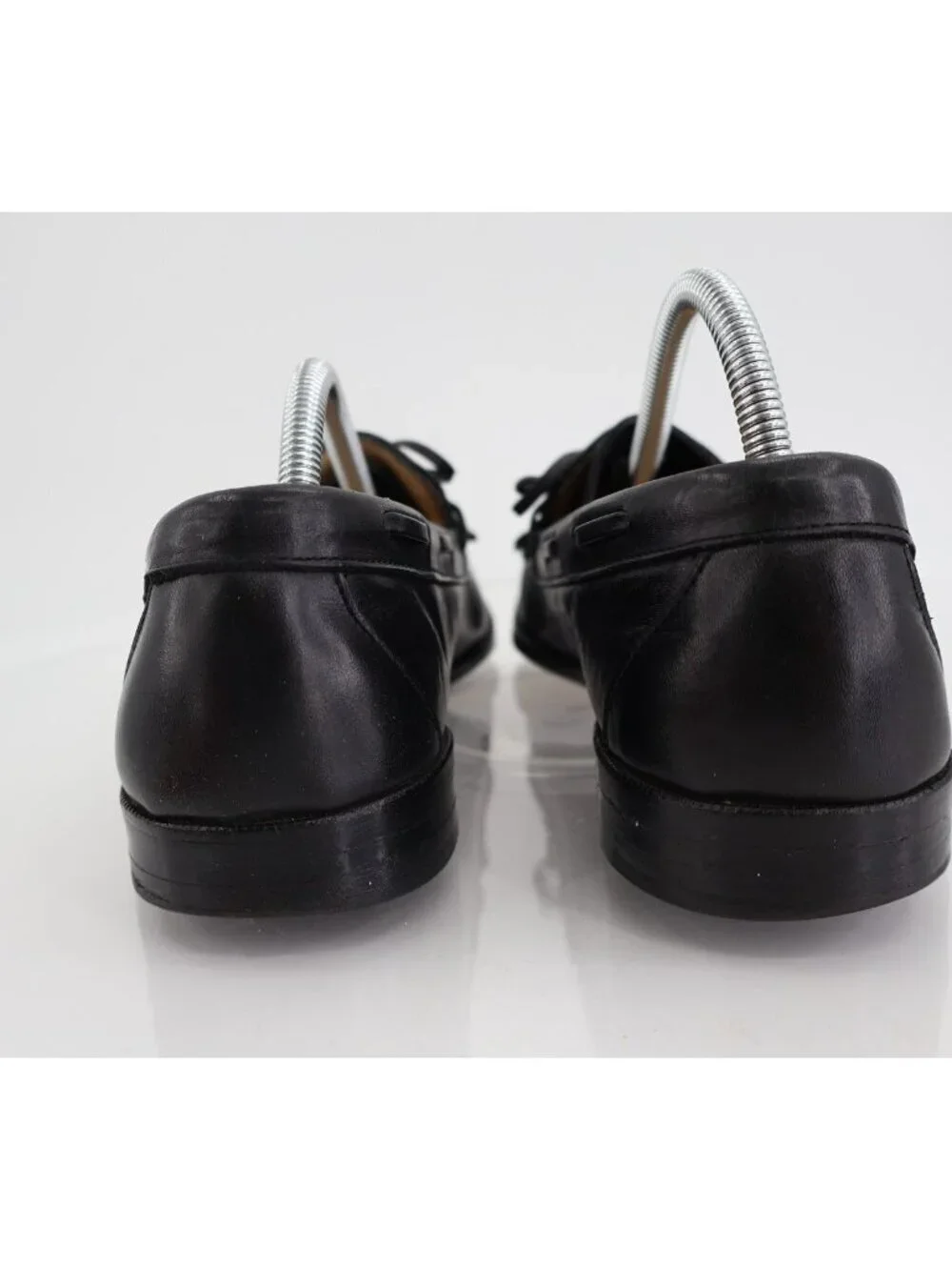 Allen Edmonds Alton Loafers Men's Size 11.5 B Black Leather Kittie Bow Tie Shoe